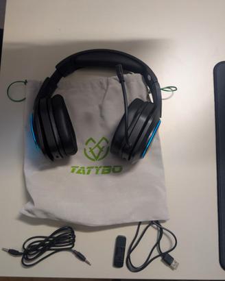 Cuffie Gaming Wireless Tatybo WT01 - Come Nuove