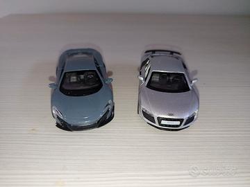 Lotto 2 modellini Welly MC Laren 675 + Audi R8 