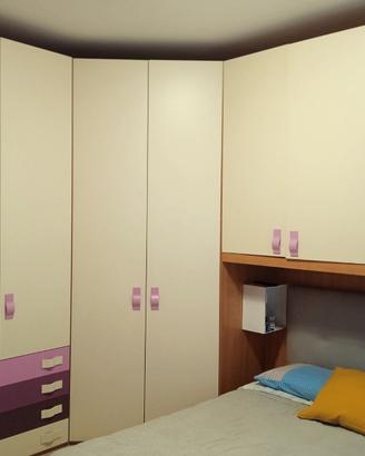 cameretta a ponte con cabina armadio