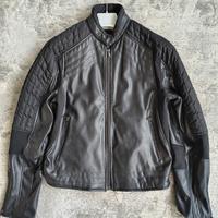 giubbotto biker uomo M ecopelle e tessuto