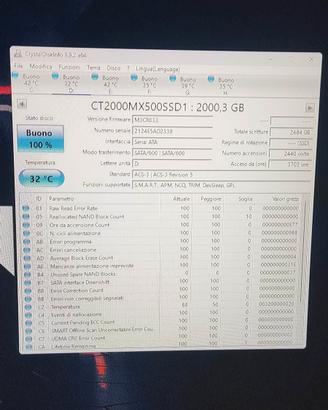 MX 500 2 TB + WD caviar Blue 4 tb