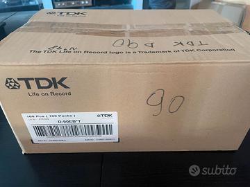 CASSETTE STEREO4 TDK D90 SCATOLA 100 PEZZI NUOVE