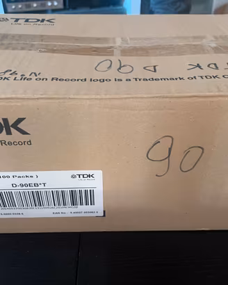 CASSETTE STEREO4 TDK D90 SCATOLA 100 PEZZI NUOVE