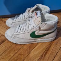 scarpe nike alte bianche e verdi n 39