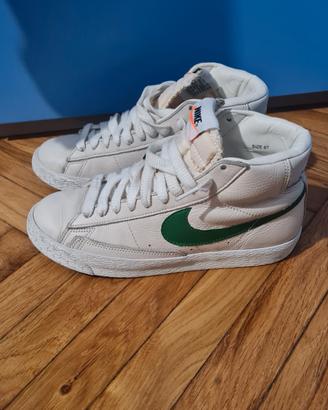 scarpe nike alte bianche e verdi n 39