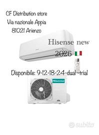 Condizionatori HiSense new 2026 9-12-18-24-dual