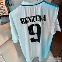 Maglia real madrid benzema autografata