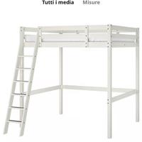 Letto Soppalco Ikea modello Stora bianco