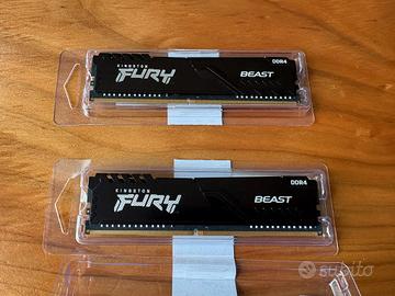 16GB RAM DDR4 Kingston FURY Beast 3200MHz CL16 (Ki