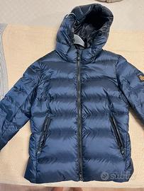 Piumino corto donna blu nota marca