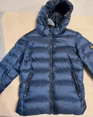 Piumino corto donna blu nota marca