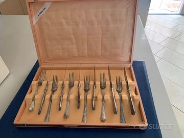 Servizio posate argento 1000