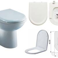 WC a pavimento con sedile DOLOMITE Clodia J254600