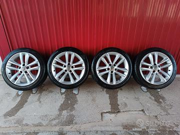 Cerchi 17" Opel Corsa D con 2 pneumatici nuovi