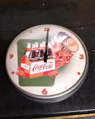 orologio da parete della coca-cola 