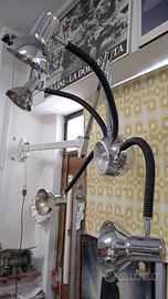 Lampada a parete braccio snodo anni 70
