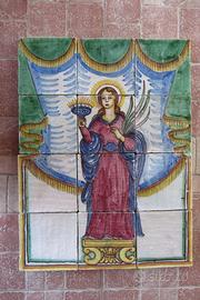 Mattonella riggiola Santa Lucia Patrona Siracusa