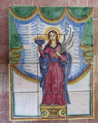 Mattonella riggiola Santa Lucia Patrona Siracusa