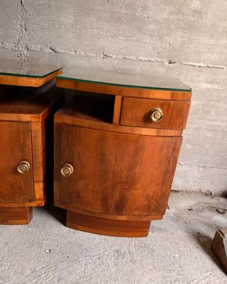 Coppia Comodini vintage anni ‘30-‘40