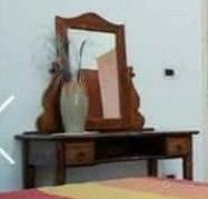 Toilette in legno massello+ sgabello 