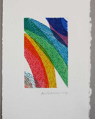 Piero Dorazio Incisione Acquatinta cm.33x22