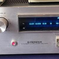 Amplificatore Pioneer Blue Line con casse Sony