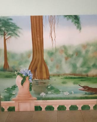 Grande dipinto originale di Fausto Magni (175×180)