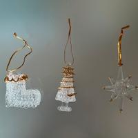 Cristalli addobbi natalizi albero natale stella
