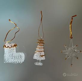 Cristalli addobbi natalizi albero natale stella