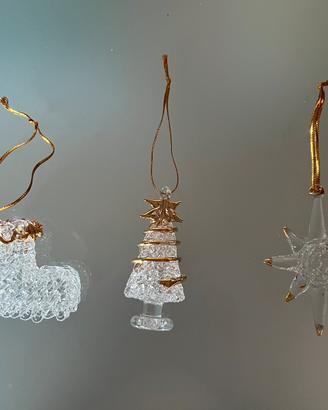 Cristalli addobbi natalizi albero natale stella