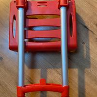 Carrello porta zaino rosso per bambini piccoli