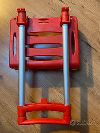 Carrello porta zaino rosso per bambini piccoli