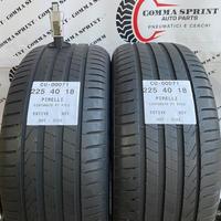 2 pneumatici 225/40 r18 pirelli estive 80%