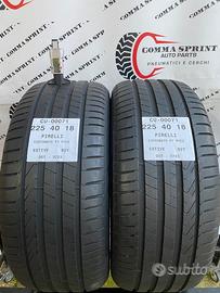 2 pneumatici 225/40 r18 pirelli estive 80%