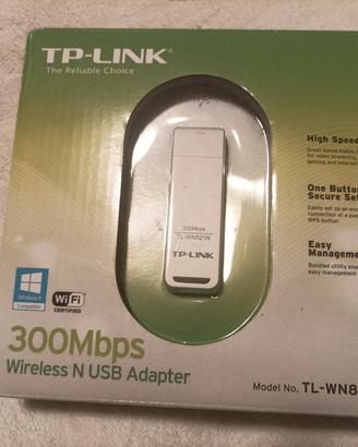 Chiavetta Wi-Fi TP-Link TL-WN821N (300 Mbps)