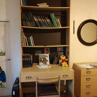 SCRIVANIA con LIBRERIA ed una sedia SEDIE 