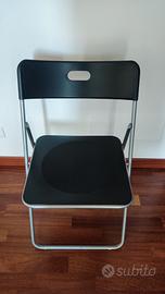 Sedie pieghevoli IKEA nere