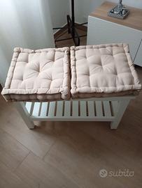 Panchina in legno leggerissima da ingresso, bagno,