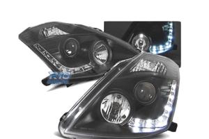 FARI DIURNI NISSAN 350Z 03-05 NERI ADATTABILI XENO