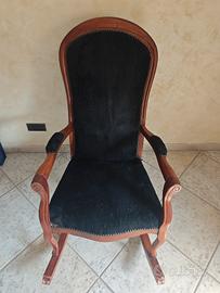 Sedia a dondolo vintage 