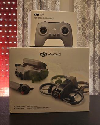 DJI Avata 2 Fly More Combo + RC3 + Care Refresh