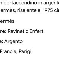 Hermes porta accendino  vintage 