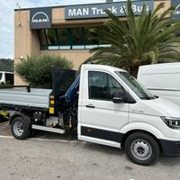 MAN TGE 2.0 160 CV con Cassone Ribaltabile e Gru