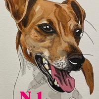 Stampe di ritratti di cani ad acquerello