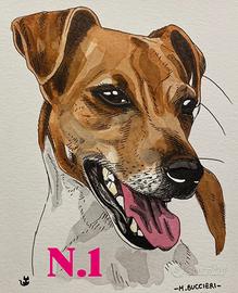 Stampe di ritratti di cani ad acquerello