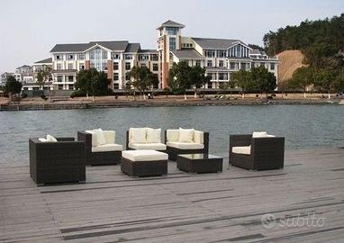 SET 3004 SCOMPONIBILE RATTAN - mobili giardino sal