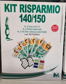 KIT 6 SACCHETTI MICROFIBRA X FOLLETTO VK140 VK150