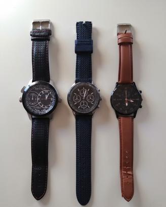 n.3 orologi da polso uomo in perfette condizioni 