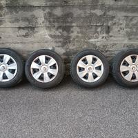 4 gomme invernali+cerchi 185/65-15 VW Skoda Fabia