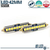 Lampadine LED SILURO 42 mm C5W 9 LED 6500K Canbus